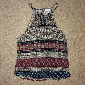Patterned halter tank